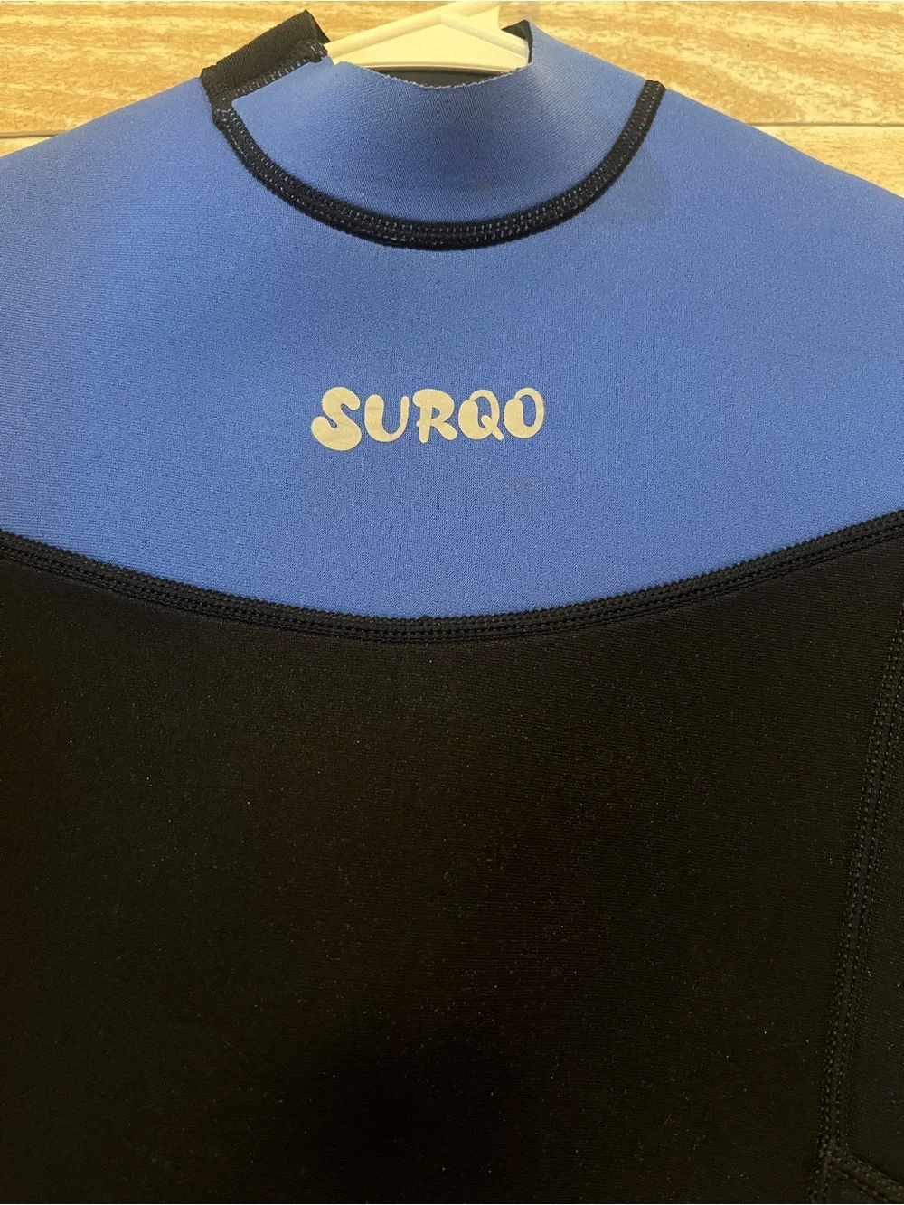 SURQO Kids Blue & Black Full Body Wetsuit - Kids Swim